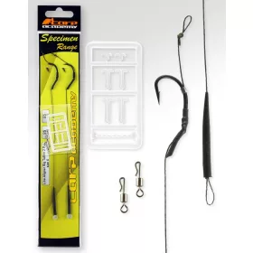   Carp Academy Line Aliger Rig Teflon Crna 2 2kom/pakiranje S ušicom Bodljikava Bojli udica