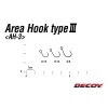 Decoy Area Type III AH-3 Mat Black #12 Barbless Füles Szakáll Nélküli Egyágú Ragadozóhalas Horog 10db