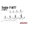 Decoy Y-W77 Extra Wide Gap #3/0 Füles Szakállas Háromágú Horog 6db