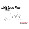 Decoy Light Game MG-3 4 Füles Szakállas Egyágú Ragadozóhalas Horog 12db