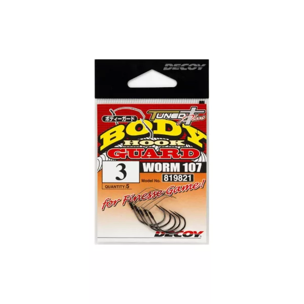 Decoy Worm 107 Body Guard 1/0 Bokorugró Horog 5db