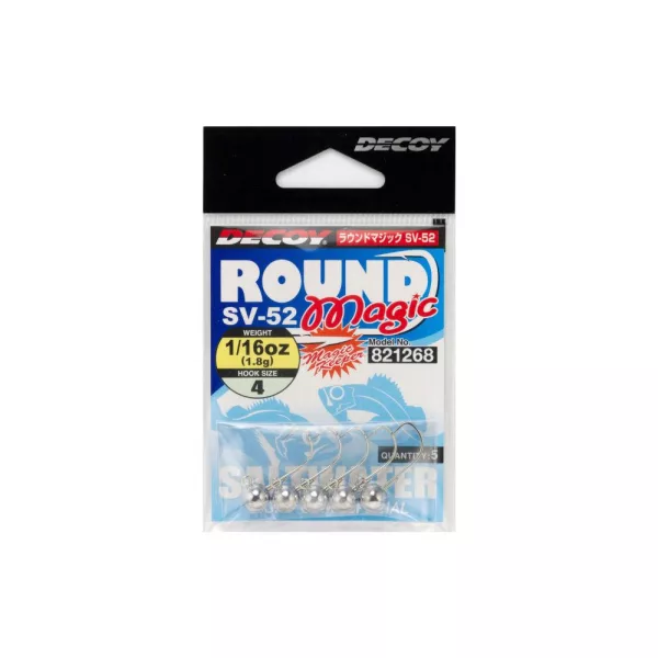 Decoy SV-52 Round Magic #4 1,8gr Jig Fej 5db