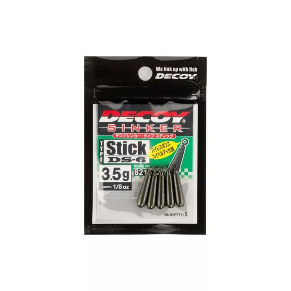 Decoy DS-6 Sinker Type Stick 1,8gr Drop Shot Ólom 6db