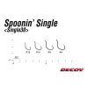 Decoy 30 Spoonin Single #10 Füles Szakállas Egyágú Ragadozóhalas Horog 12db