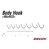 Decoy Worm 108 Body Guard HD #3 Füles Szakállas Egyágú Ragadozóhalas Horog 5db
