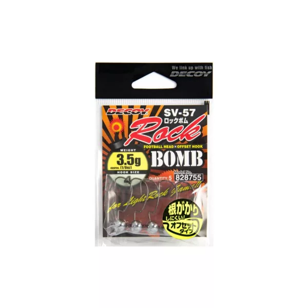 Decoy SV-57 Rock Bomb #4 2,5gr Jig Fej 5db