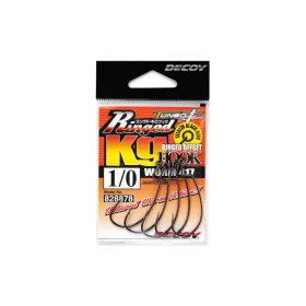 Decoy Worm 417 Ringed KG 1/0 Offset Horog 5db