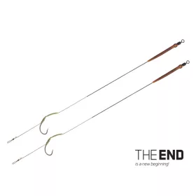 Delphin THE END Skin rig vezana udica / 2kom 20cm/25lbs/#6