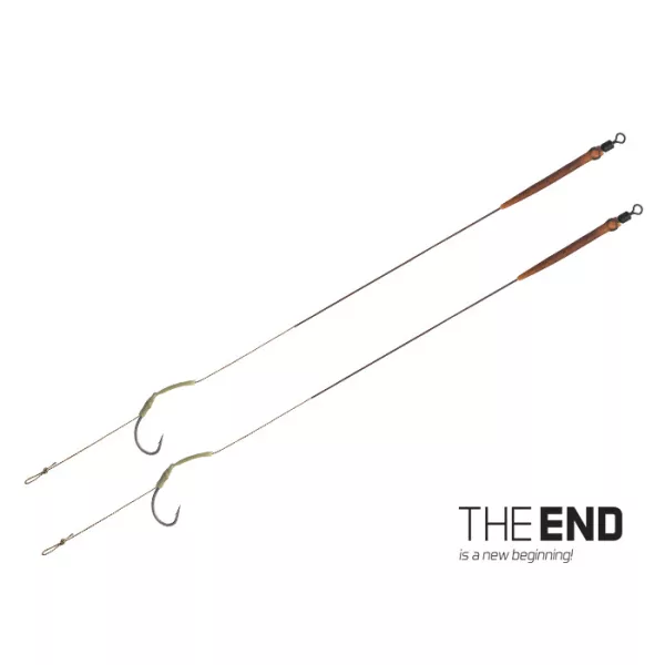 Delphin THE END Skin rig vezana udica / 2kom 20cm/25lbs/#6