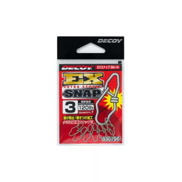 Decoy SN-14 Ex Extra Strong Snap 2 90lb Kapocs 7db