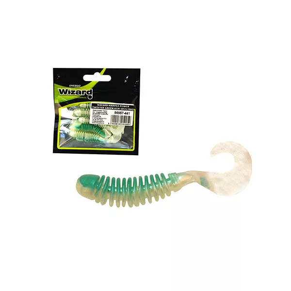 Wizard Harpex Power Twister Green 6cm Műcsali 5db
