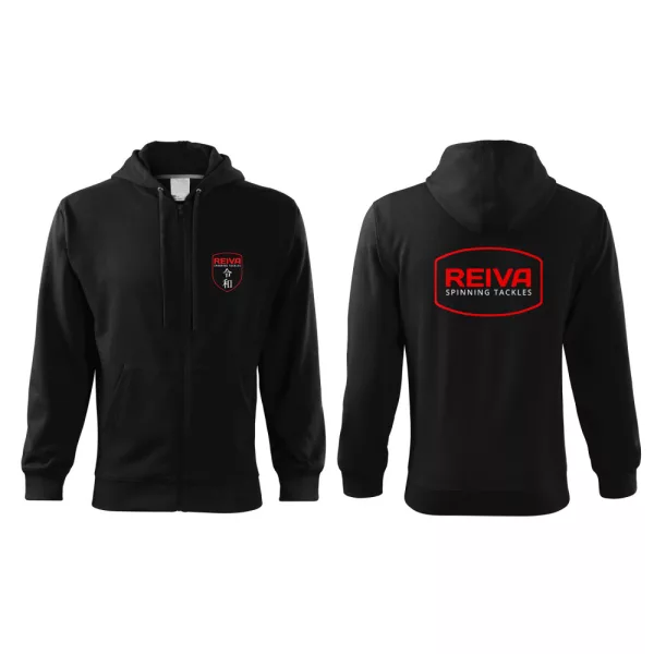 Reiva Crna dukserica s kapuljačom i patentnim zatvaračem M