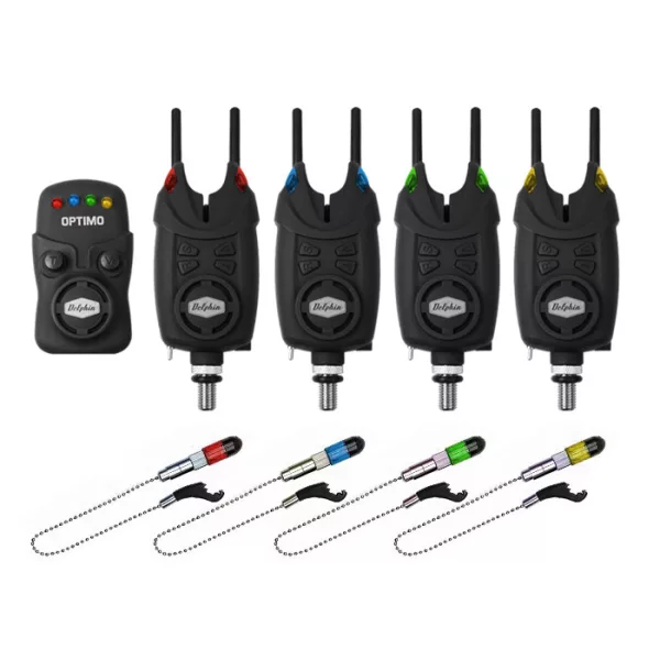 Delphin OPTIMO 9V Set indikatora ugriza 4+1 + CSW II Swinger + Snag
