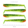Nevis Impulse Shad 10cm 6,92gr 4kom/pak Zeleno-Narančasta šljokice Plastična varalica