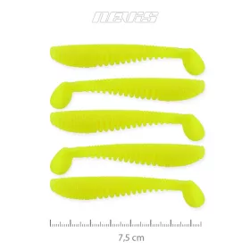   Nevis Impulse Shad 7,5cm 3,05gr 5kom/pak Limun žuta Plastična varalica