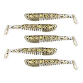   Nevis Impulse Shad 7,5cm 3,05gr 5 komada/pakiranje Zlatni šljokičasti Plastična varalica