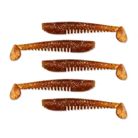   Nevis Impulse Shad 7,5cm 3,05gr 5kom/pak Smeđa Šljokice Plastična varalica