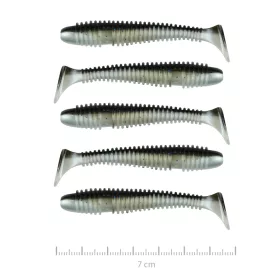   Nevis Vantage Swinger 7cm 2,96gr 5kom/pak Srebrno Plavo-šljokice Plastični mamac