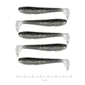   Nevis Vantage Swinger 7cm 2,96gr 5kom/pak Crno-srebrne šljokice Plastični mamac