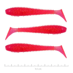   Nevis Vantage Swinger 9,5cm 7,18gr 3kom/pak Roza Šljokica Plastični mamac