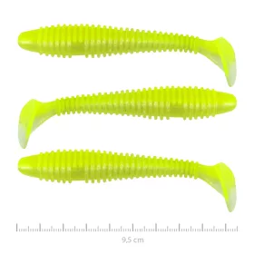   Nevis Vantage Swinger 9,5cm 7,18gr 3kom/pak Fluo Zelena Šljokica II. Plastični mamac