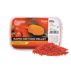   Benzár Mix Rapid Method Pellet 1,5mm Jagoda-Krill Pellet Box 600gr