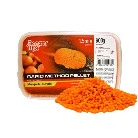   Benzár Mix Rapid Method Pellet 1,5mm Mango-Maslačna kiselina Pellet Box 600gr