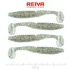 Reiva Zander Power Shad 10cm 7,05gr 4kom/pak (Srebrne šljokice) Plastični mamac