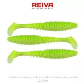   Reiva Zander Power Shad Flash Chartreuse 12,5cm Plastični mamac 3 kom