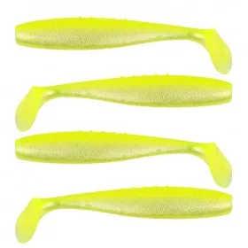 Reiva Flat Minnow Shad 10cm 4kom/pak (Žuto-Srebrna)