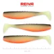 Reiva Flat Minnow shad 12,5cm 3kom/pak (Crno-Bijelo-Narančasta) Plastični mamac
