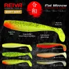 Reiva Flat Minnow shad 12,5cm 3kom/pak (Crno-Bijelo-Narančasta) Plastični mamac