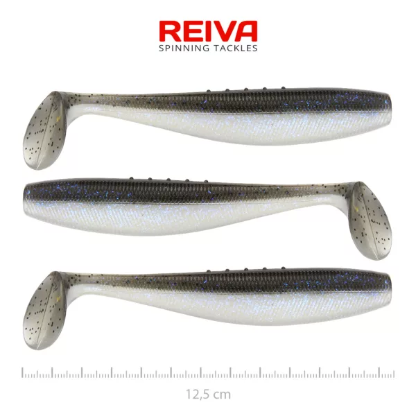 Reiva Flat Minnow Shad 12,5cm Magic Fish Plastični mamac 3 kom
