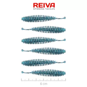 Reiva Tiny Worm Blue Shiner 6cm Plastični mamac 6db
