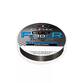   Climax Cult Feeder Fast Sinking Braid Droplink 10m 0,21mm 10,6kg Dark Grey Fonott Előkezsinór