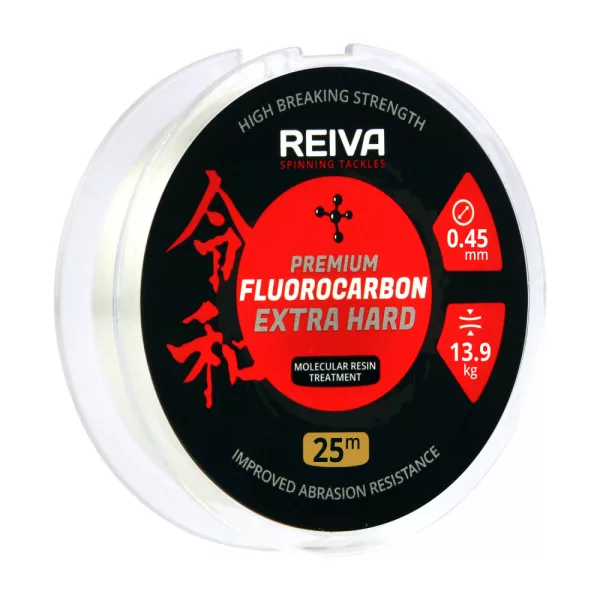 Reiva Reiva Fluorokarbon 25m 0.40mm Monofilamentni predvez - Proziran