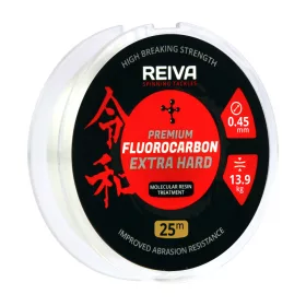  Reiva Reiva Fluorokarbon 25m 0.45mm Monofilamentni predvez - Proziran