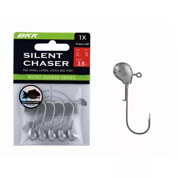 BKK Silent Chaser Microjig - Punch LRF 4#, 2.5g, 5 kom/pakiranje Jig glava