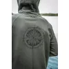 Avid Bearing Zip Hoodie Zöld Zipzáros Pulóver 3XL
