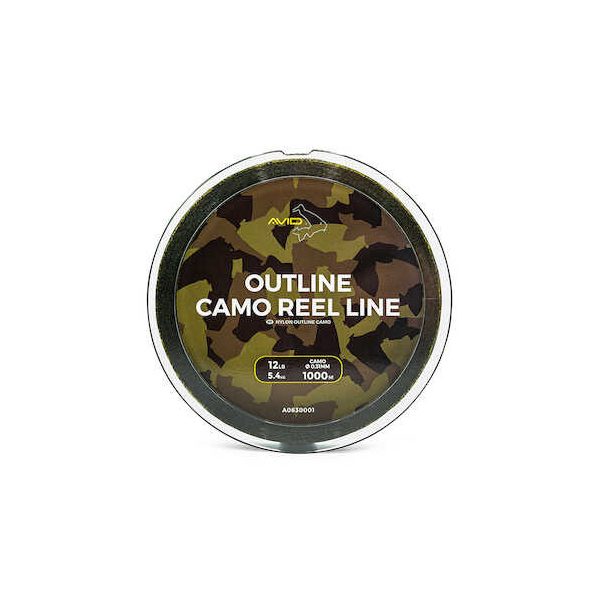 Avid Outline Camo Reel Line 12Lb 1000M Monofilna glavna struna