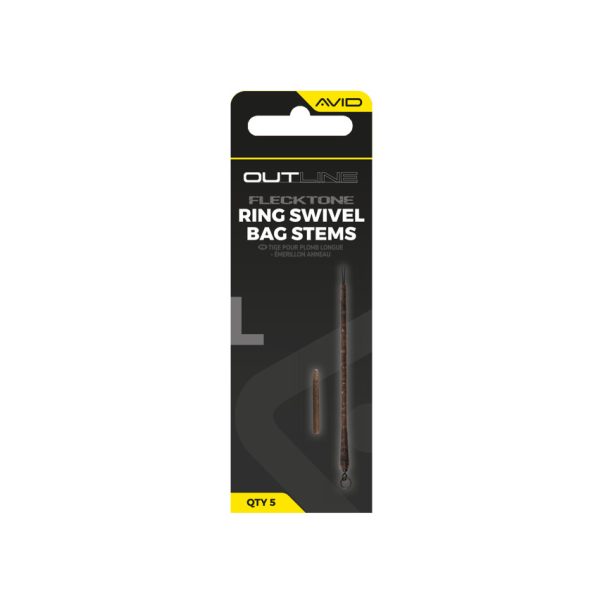 Avid Bag Stems - Ring Swivel Long Držač olova 5 kom
