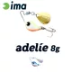 Ima Adelie 8 1,8cm 8gr 002 Blue Plated Spinnerbait
