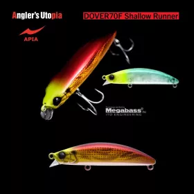   Apia Dover 70F Shallow Runner 70mm 8,5gr 01 Red Gold Konoshiro Vobler