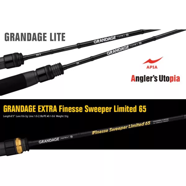 Apia Grandage Lite 65 Finesse Sweeper Limited 1,96m 0,6-3gr 2-dijelni štap za spin