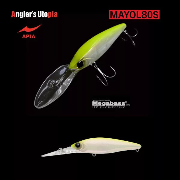 Apia Mayol 80S 80mm 15gr 02 Chart Back Pearl Vobler