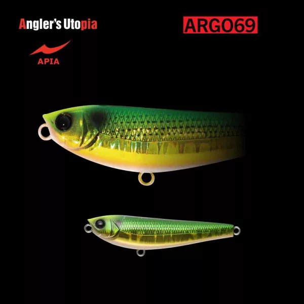 Apia Argo 69 8,5gr 69mm 08 Green Gold Kohada Vobler