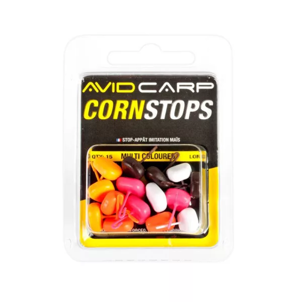 Avid Carp Corn Stops Floating Short Višebojni Imitacija Kukuruza Stoper
