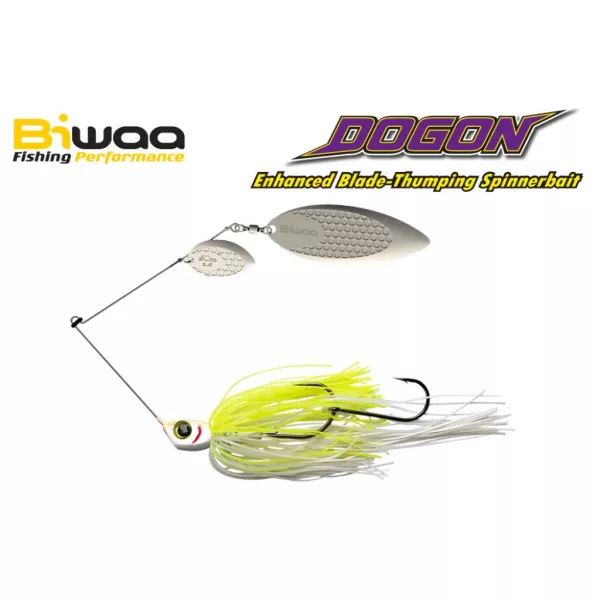 Biwaa Dogon Spinnerbait 1/2oz 14gr 01 White Chart-Silver Blades Spinnerbait 1db