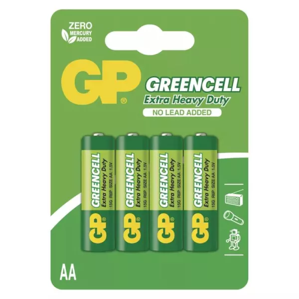 GP Greencell baterija AA 4kom/blister