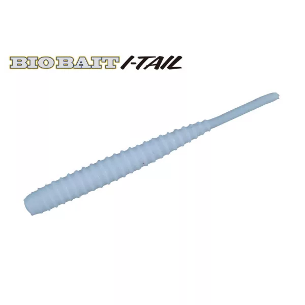 Major Craft BioBait I-Tail 4,5cm #008 White Silver Plasztik Csali 8db